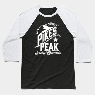 Pikes Peak rocky mountains Baseball T-Shirt